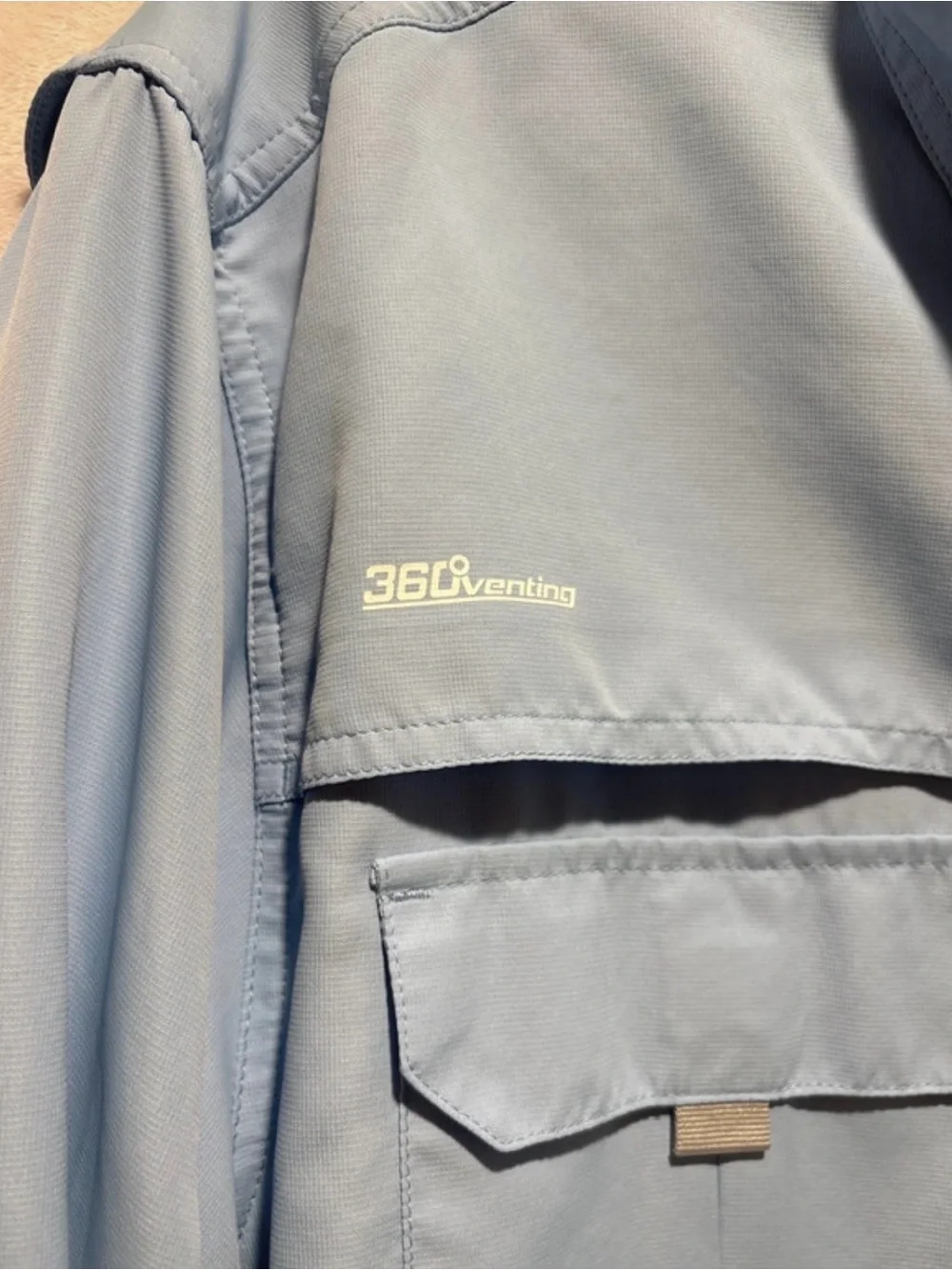 Habit 360 Venting Light Blue Men’s Long-Sleeve Shirt Jacket